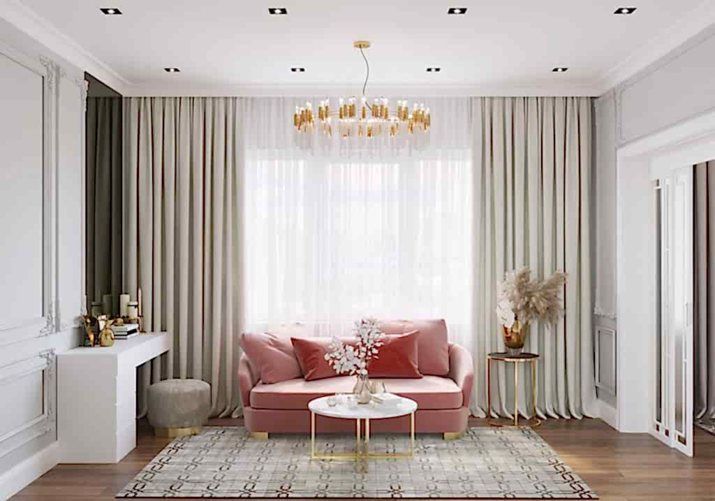 Дизайн-проект квартиры в стиле неоклассика