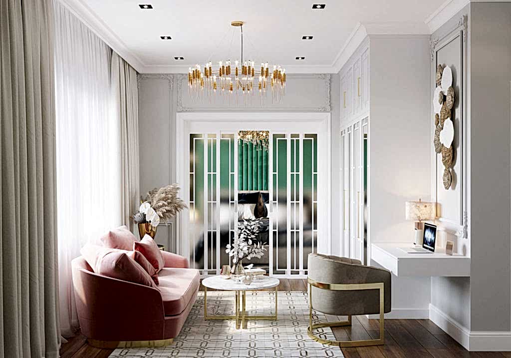 Дизайн-проект квартиры в стиле неоклассика