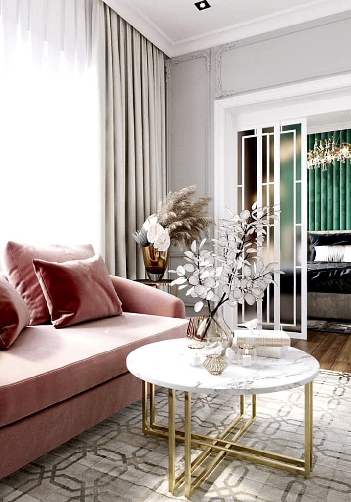 Дизайн-проект квартиры в стиле неоклассика