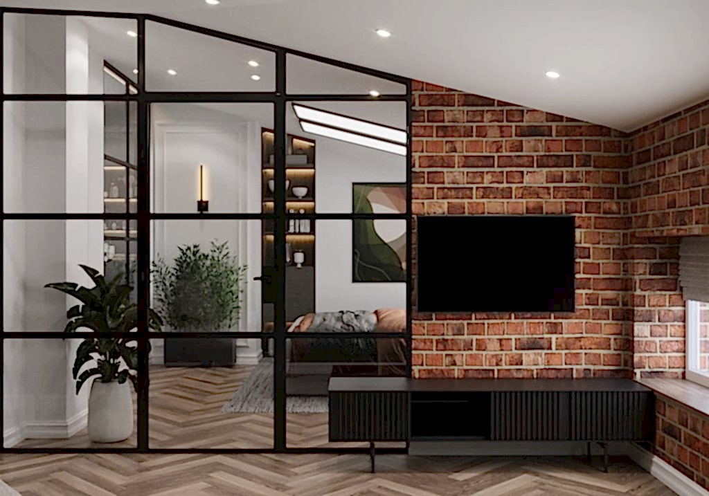 Дизайн-проект двухуровневой квартиры в стиле лофт