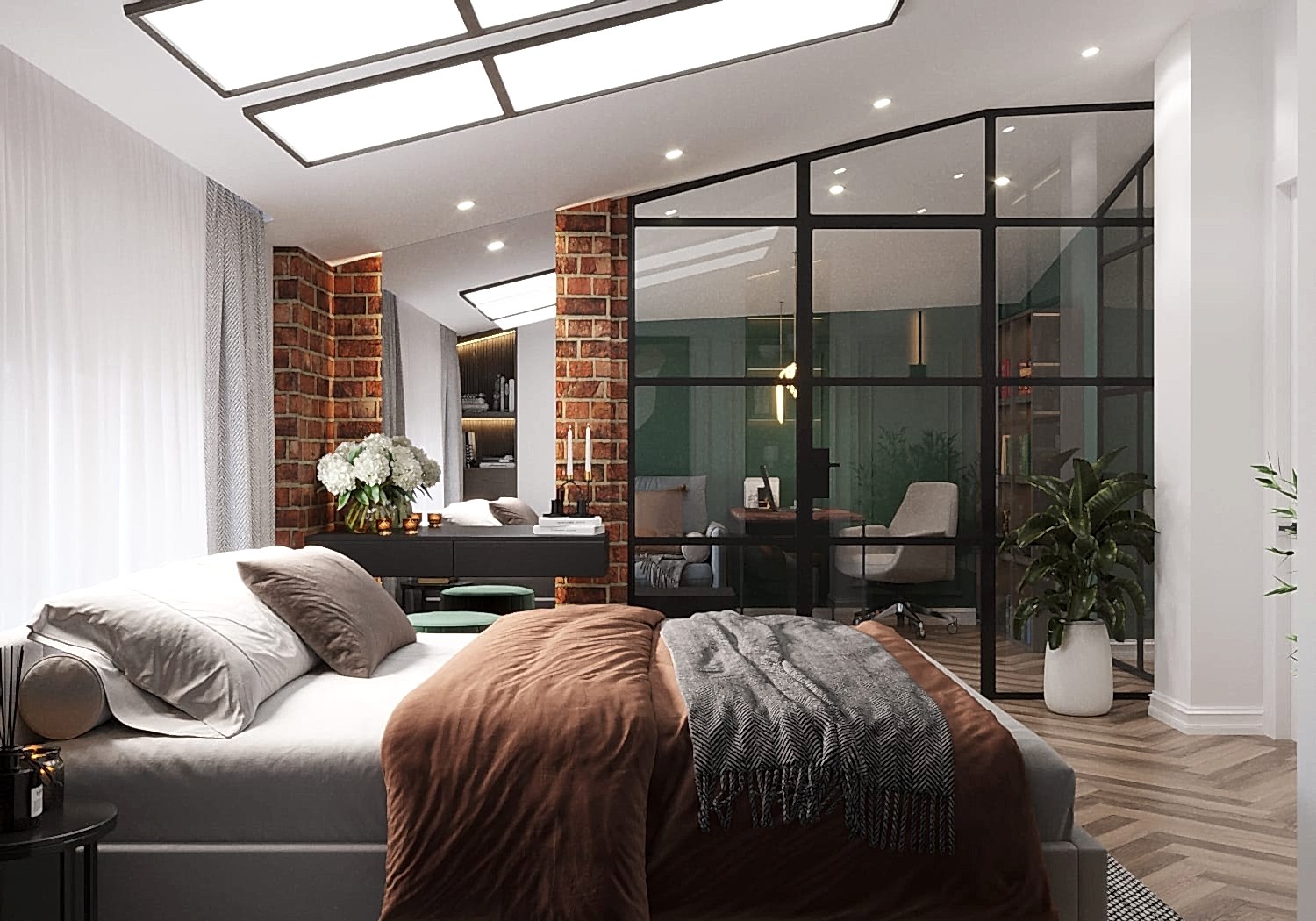 Дизайн-проект двухуровневой квартиры в стиле лофт