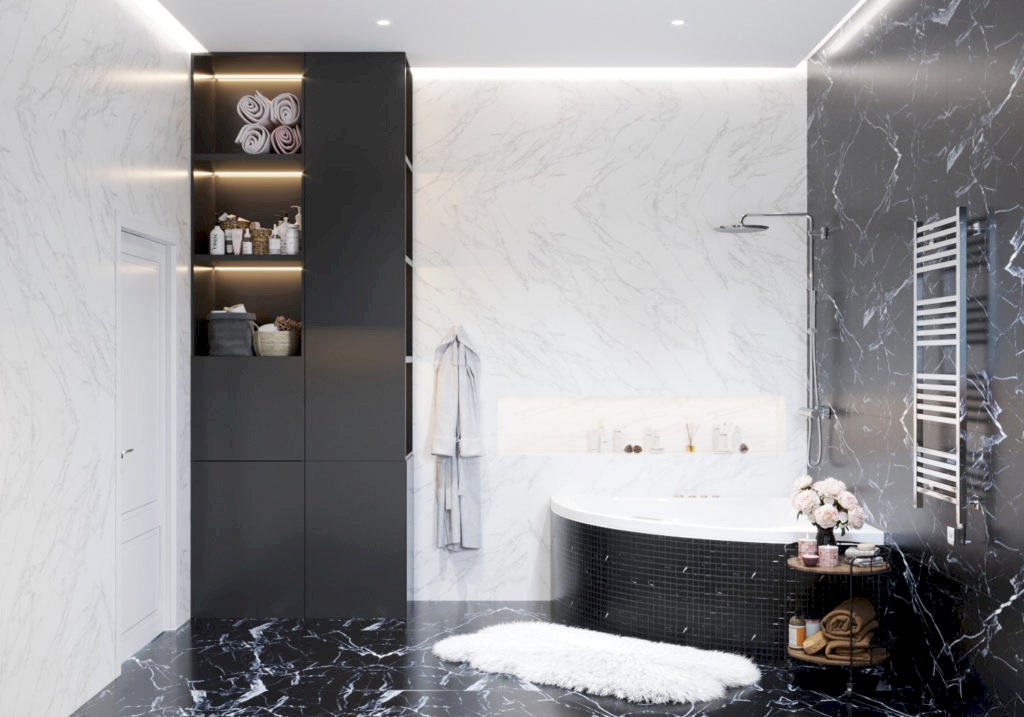 Дизайн-проект 2-этажного дома в КП Званка Дизайн-проект ванной