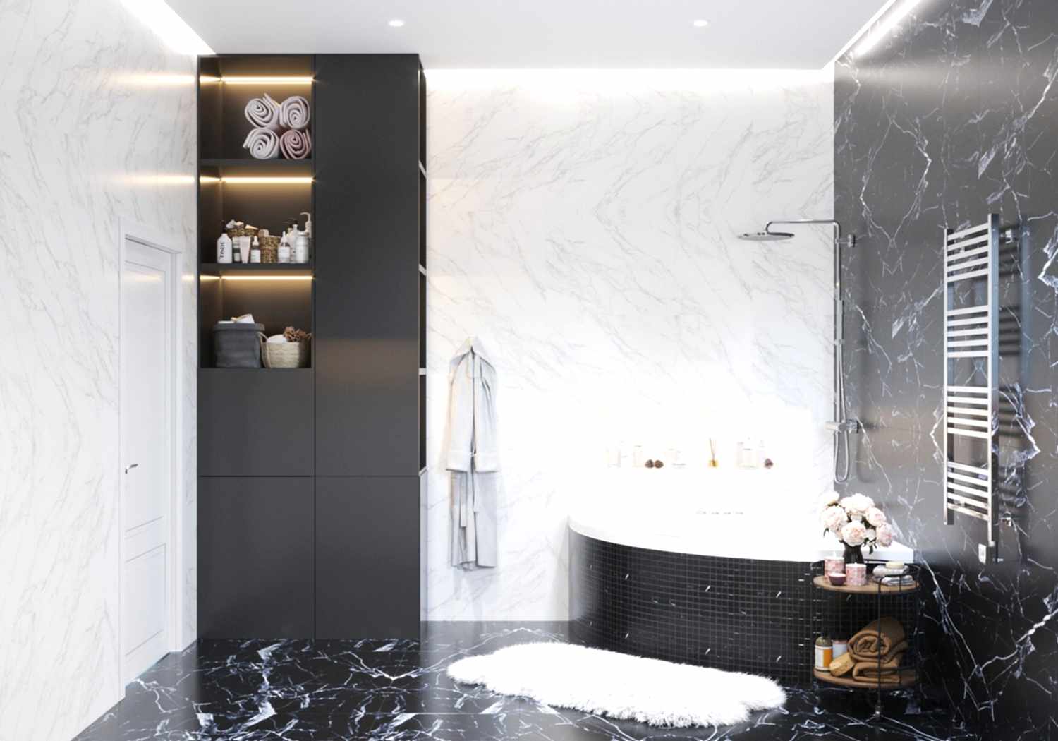 Дизайн-проект 2-этажного дома в КП Званка Дизайн-проект ванной