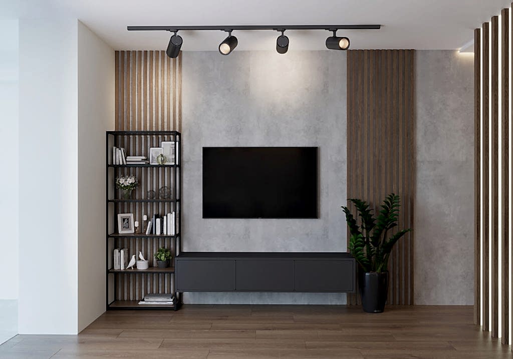 Дизайн-проект студии в стиле лофт Дизайн-проект гостиной