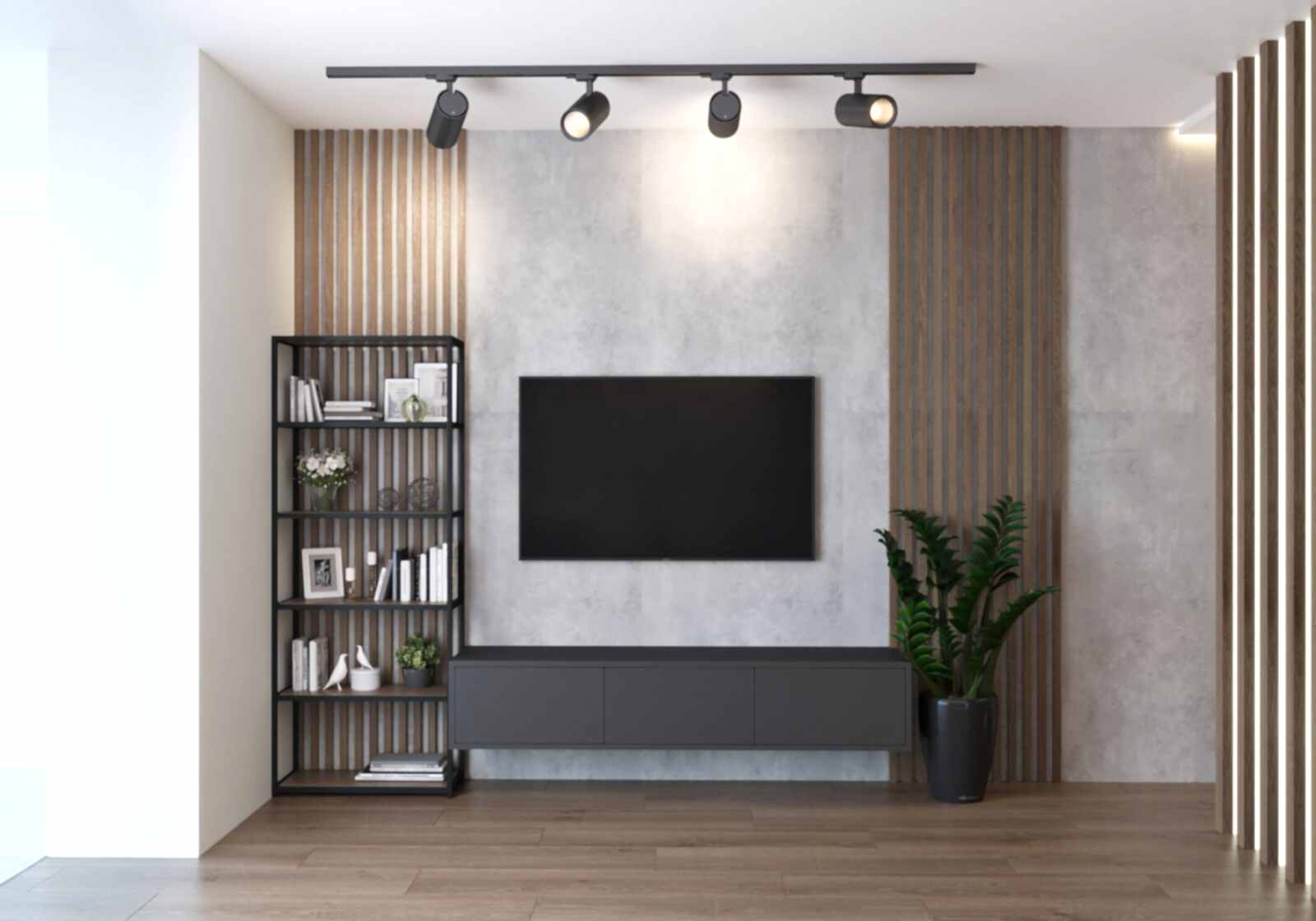 Дизайн-проект студии в стиле лофт Дизайн-проект гостиной