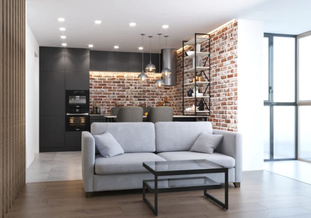 Дизайн-проект студии в стиле лофт