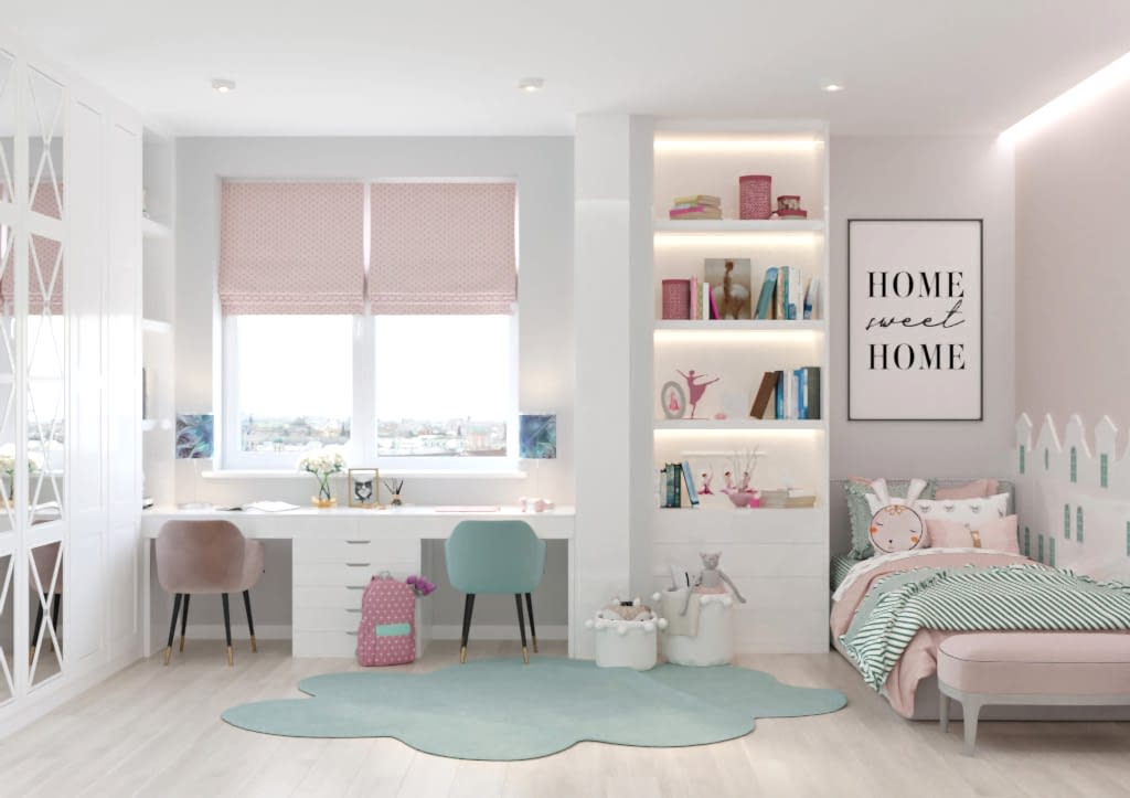 Дизайн-проект 4-комнатной квартиры в ЖК Берег Ремонт детской комнаты