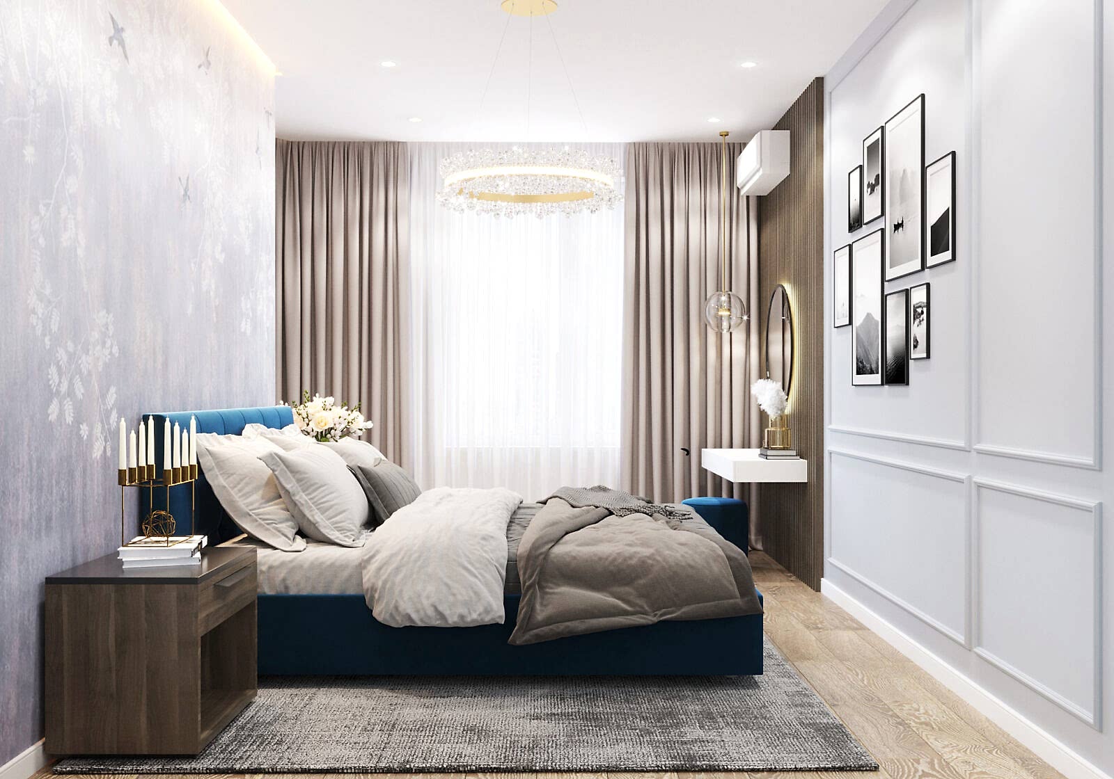 Дизайн-проект трехкомнатной квартиры в Алматы Дизайн-проект трехкомнатной квартиры