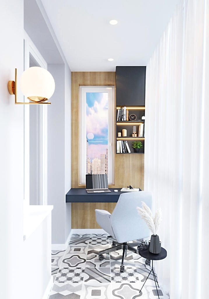 Дизайн-проект трехкомнатной квартиры в Алматы Ремонт балкона и лоджия