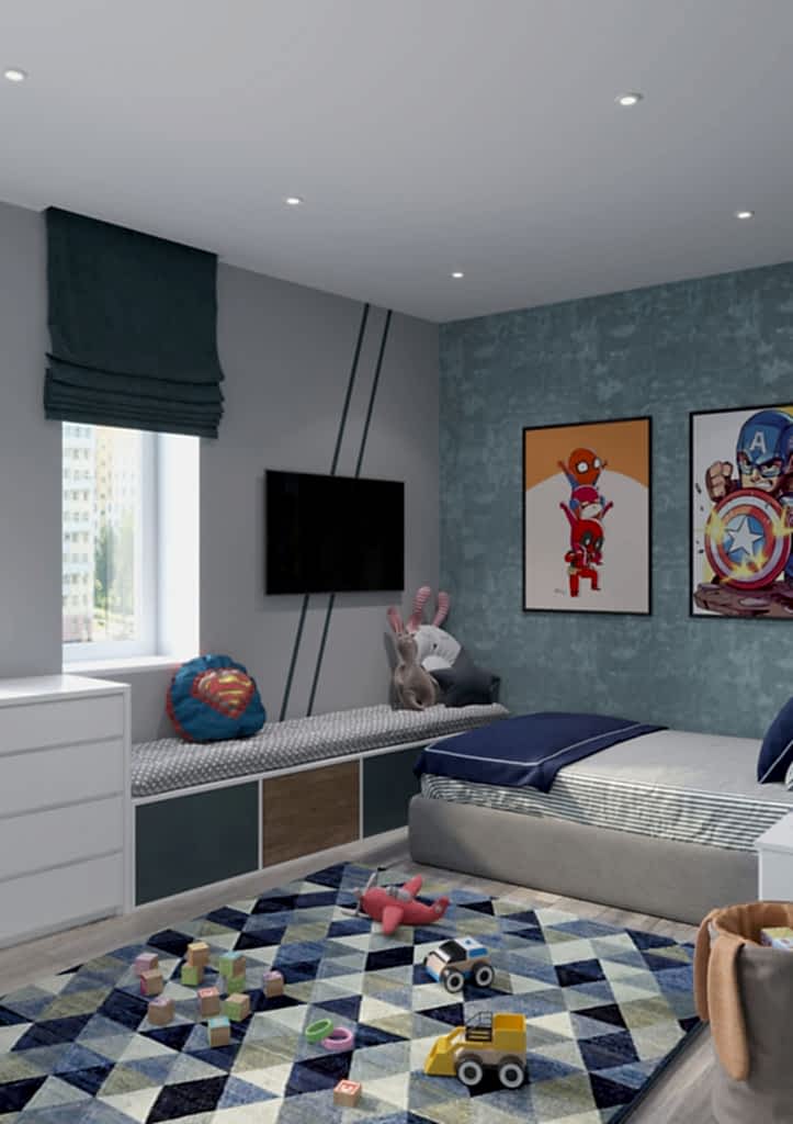 Дизайн-проект 4-комнатной квартиры на Даурской в Алматы