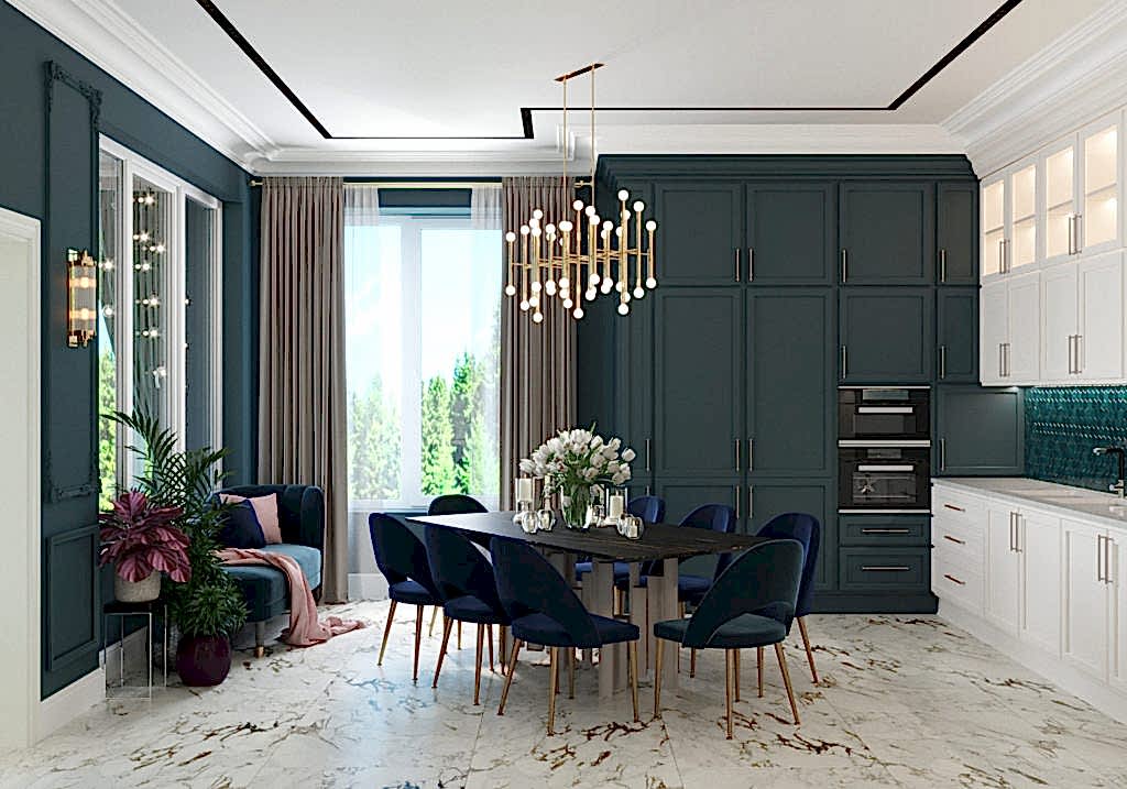 Дизайн-проект 3-этажного дома в Алматы Дизайн проект таунхауса