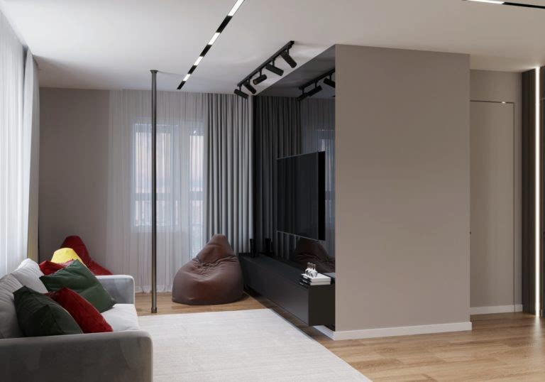 Дизайн-проект трехкомнатной квартиры в стиле контемпорари в ЖК Голливуд Дизайн-проект трехкомнатной квартиры в стиле контемпорари в ЖК Голливуд