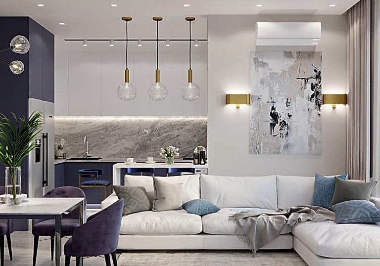 Дизайн-проект 4-комнатной квартиры в ЖК 5 звезд Ремонт кухни-гостиной