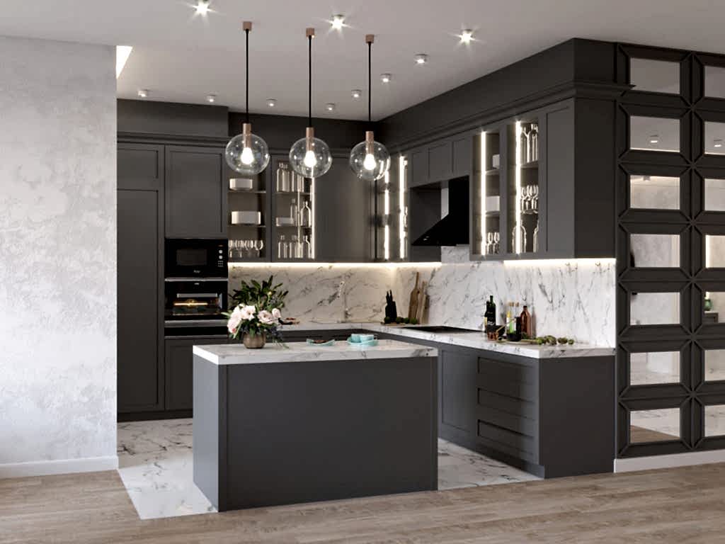 Дизайн-проект трехкомнатной квартиры в ЖК Лазурные небеса