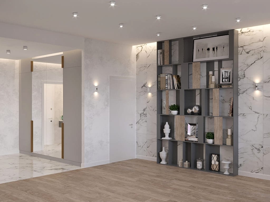 Дизайн-проект трехкомнатной квартиры в ЖК Лазурные небеса