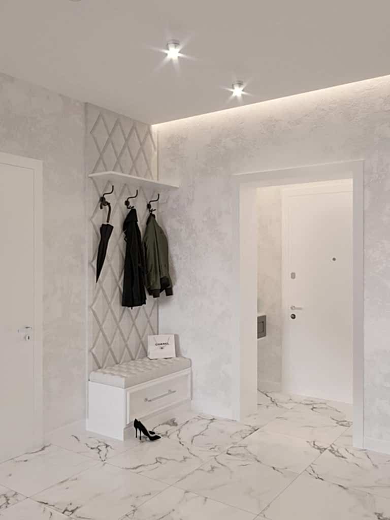 Дизайн-проект трехкомнатной квартиры в ЖК Лазурные небеса