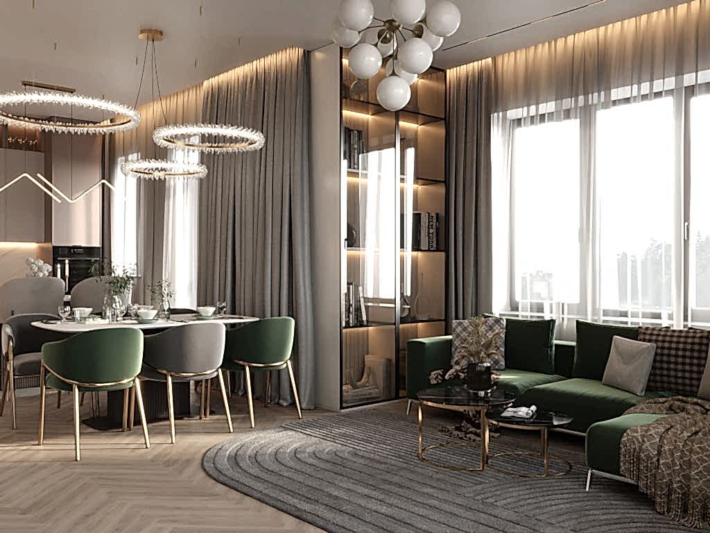 Дизайн-проект 2-этажного дома в КП "Corner Garden" Элитный ремонт дома