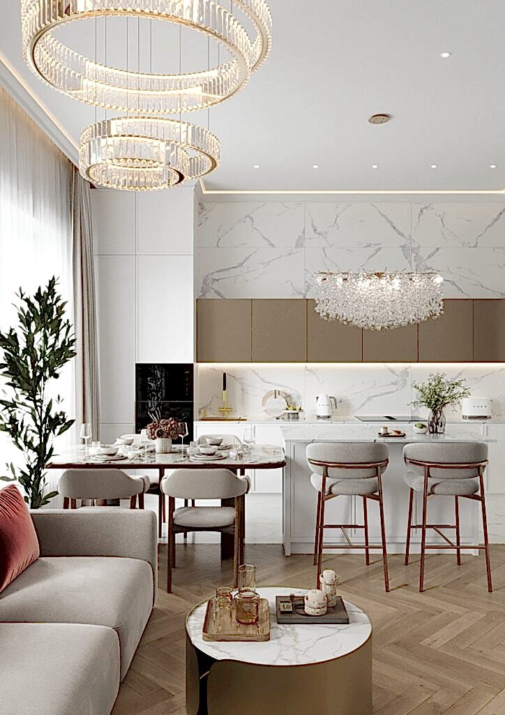 г. Алматы Брайт парк кухня гостиная View13